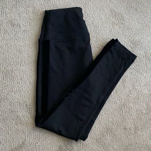 Lysse Black Leggings with Velvet Edge
